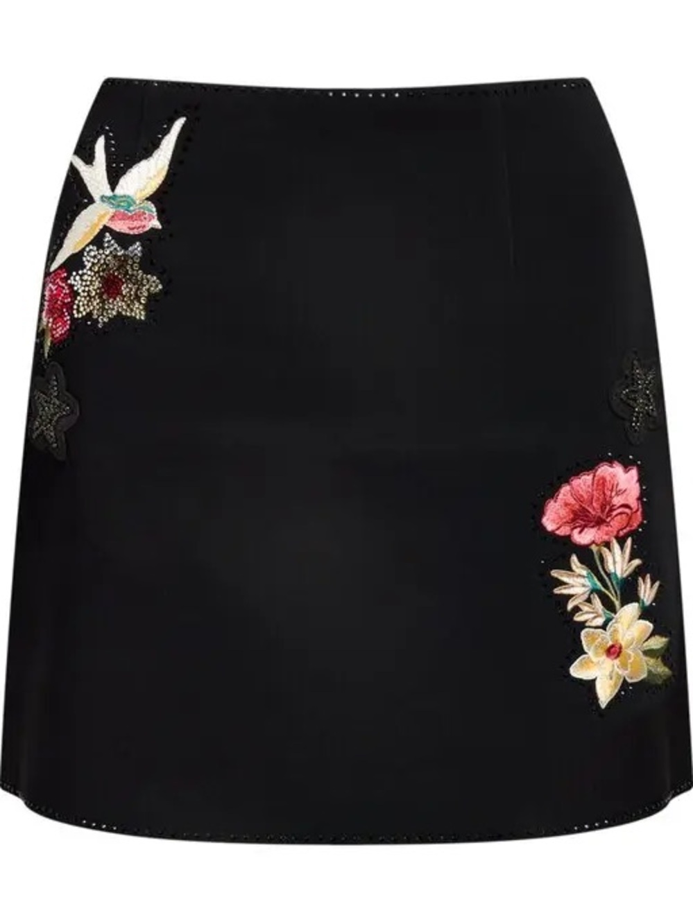 NWT Cinq a Sept Doris Embroidered Floral Mini Skirt